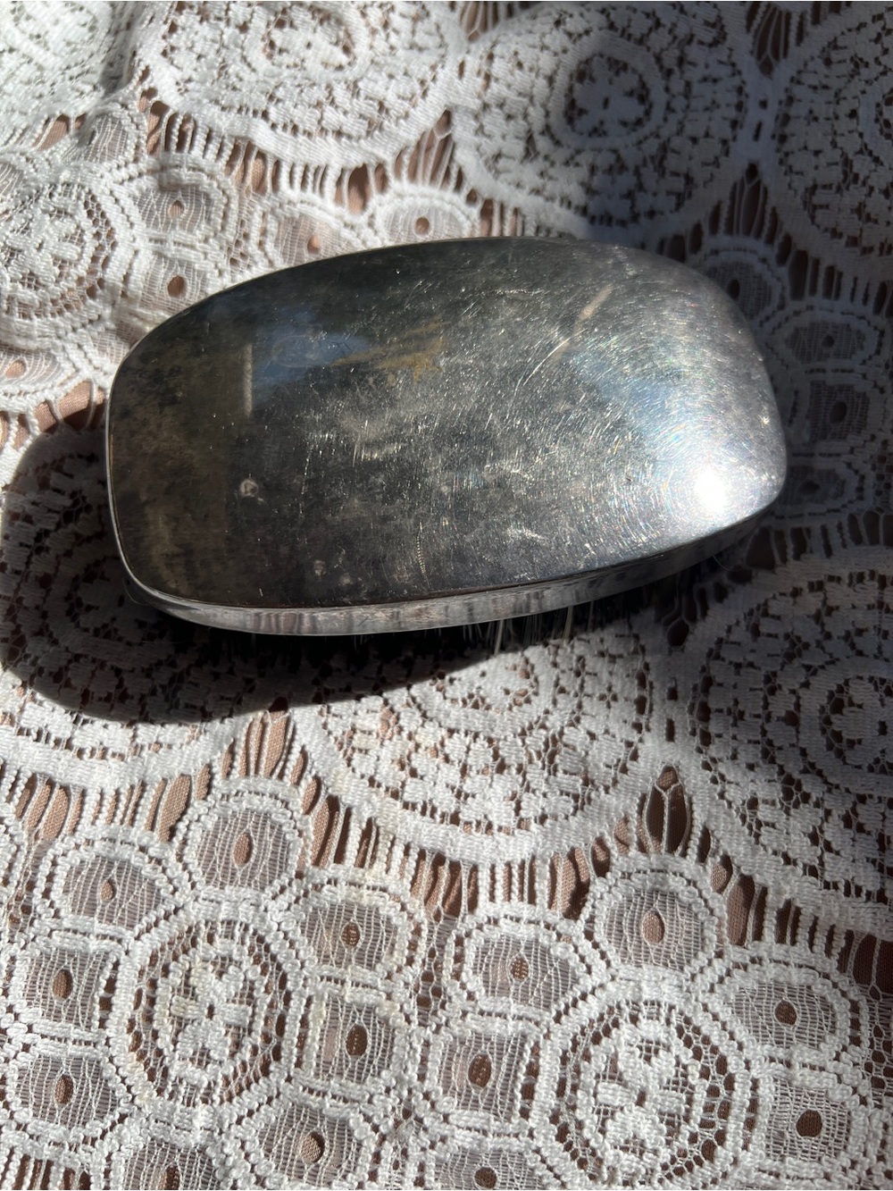 Vintage Silverplated Gentleman Brush